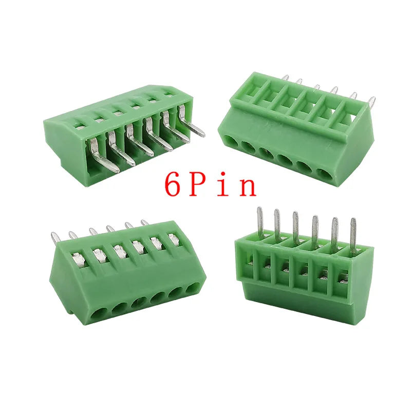 5/10Pcs KF128 2.54mm PCB Screw Terminal Block Green