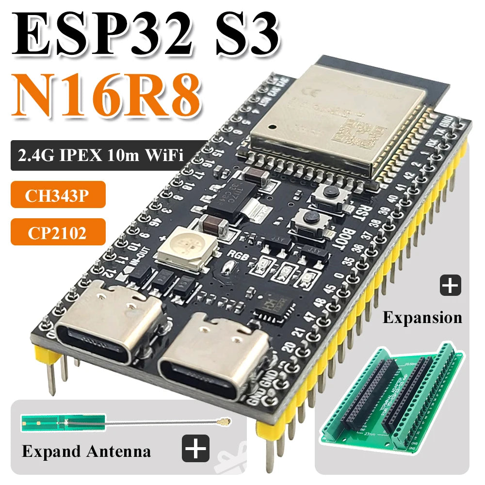 ESP32-S3 N16R8 WiFi & Bluetooth Development Board