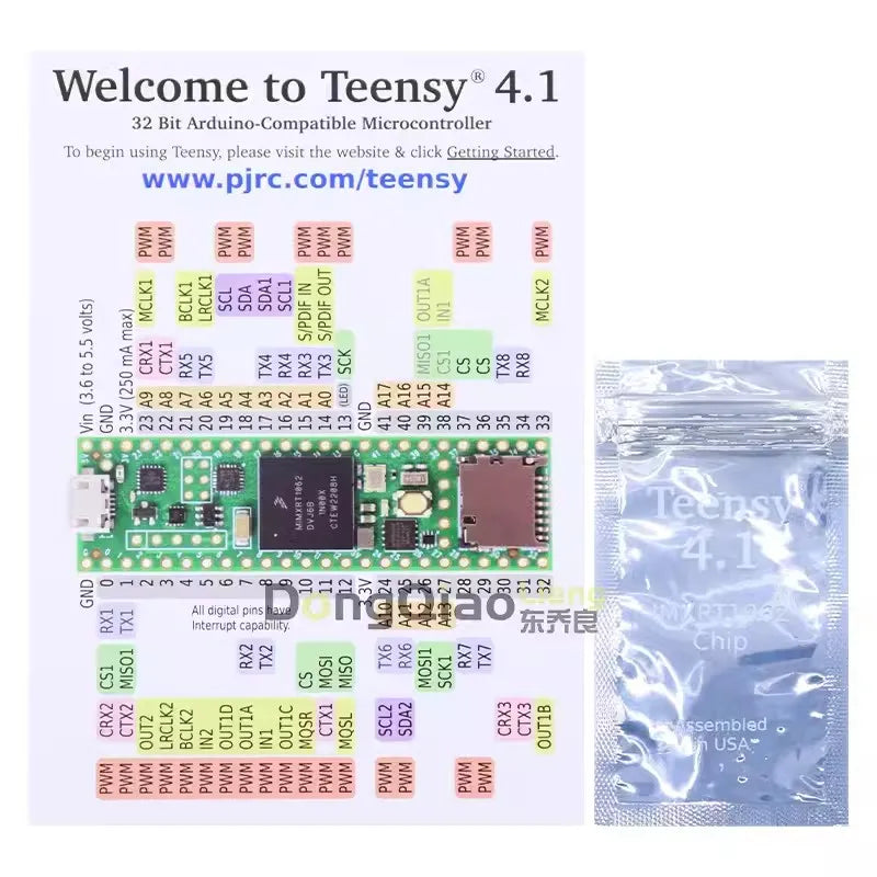 Original Teensy 4.1 Development Board with Ethernet Support